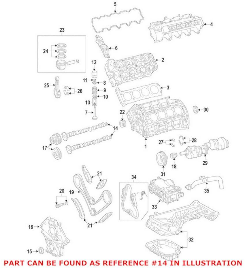 Mercedes Engine Camshaft - Driver Left 1560504301